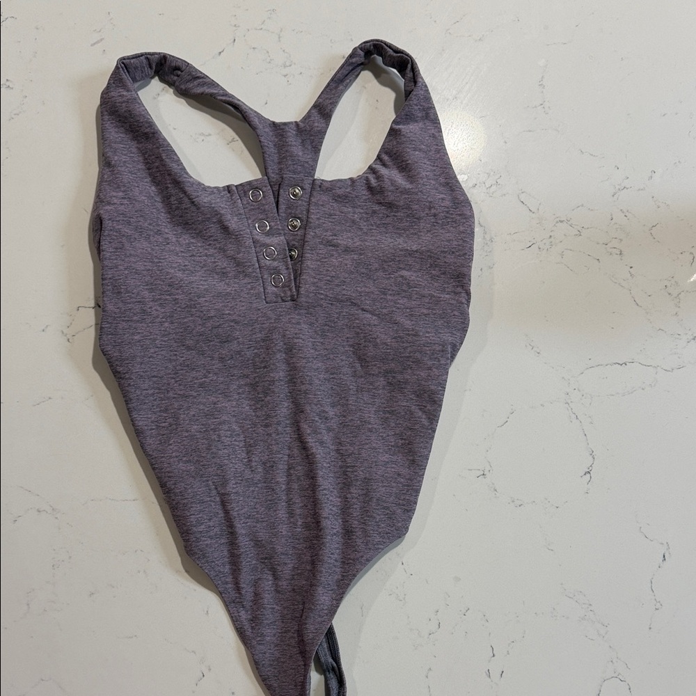 Bombshell Sportswear Charcoal Bodysuit